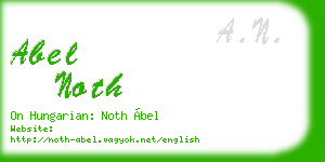 abel noth business card